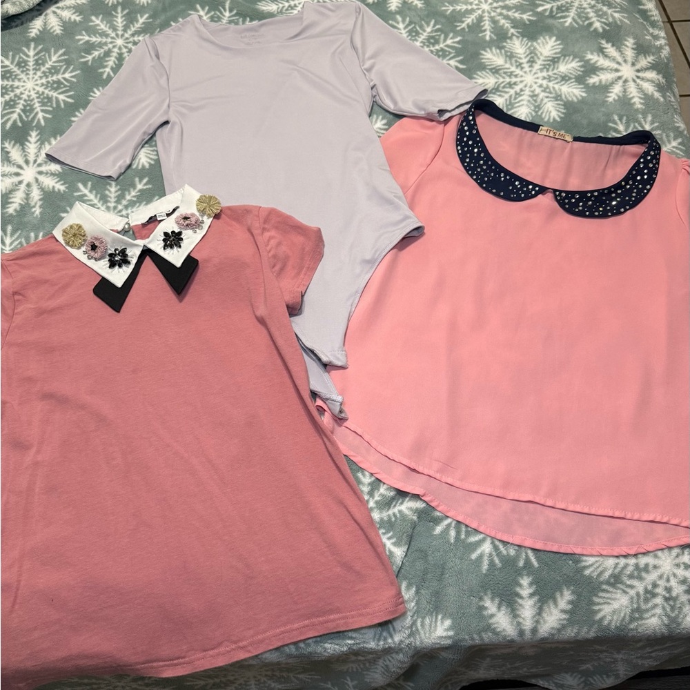 Pink and Purple Tops